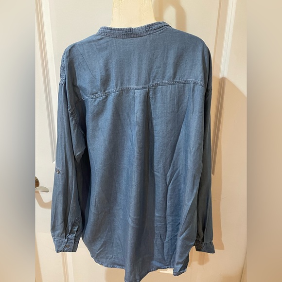 Denim style button down. - Picture 4 of 7